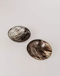 August Sage Ankole Horn Bowl -Dark Kitchen + Dining