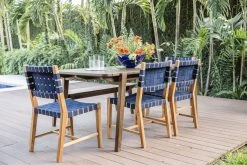 Masaya & Co. Furniture Apanas Slatted Top Outdoor Bench