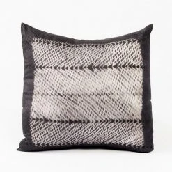 Studio Variously Ara Silk Throw Pillow - Black Throw Pillows