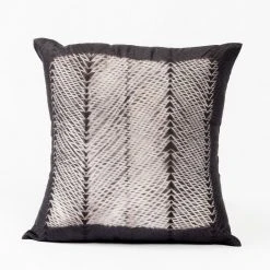Studio Variously Ara Silk Throw Pillow - Black Throw Pillows
