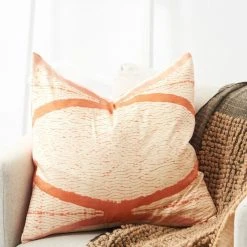 Studio Variously Home Goods Arc Silk Throw Pillow - Coral