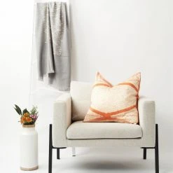 Studio Variously Home Goods Arc Silk Throw Pillow - Coral