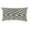 Archive New York Home Goods Almolonga Zig Zag Lumbar Pillow - Black