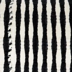 Archive New York Antigua Throw Pillow - Black + White Striped Home Goods