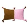 Archive New York Home Goods Antigua Lumbar Pillow - Baby Pink Colorblock