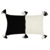 Archive New York Antigua Lumbar Pillow - White + Black Home Goods 2 Archive New York Antigua Lumbar Pillow - White + Black Home Goods