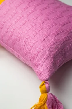 Archive New York Antigua Lumbar Pillow - Bubblegum + Orange Handcrafted 7 Archive New York Antigua Lumbar Pillow - Bubblegum + Orange Handcrafted
