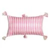 Archive New York Antigua Lumbar Pillow - Bubblegum Pink Striped Home Goods
