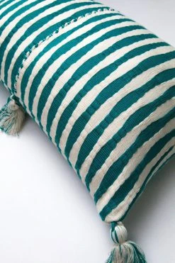 Archive New York Antigua Lumbar Pillow - Jade Striped