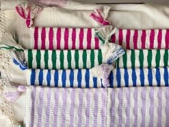 Archive New York Antigua Lumbar Pillow - Blue Stripe