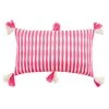 Archive New York Antigua Lumbar Pillow - Neon Pink Striped
