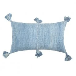 Archive New York Home Goods Antigua Lumbar Pillow - Ocean Blue Tie Dye