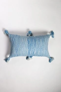 Archive New York Home Goods Antigua Lumbar Pillow - Ocean Blue Tie Dye