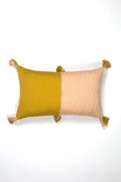 Archive New York Home Goods Antigua Lumbar Pillow - Peach + Ochre