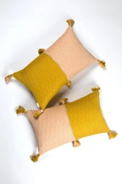 Archive New York Home Goods Antigua Lumbar Pillow - Peach + Ochre