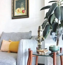 Archive New York Home Goods Antigua Lumbar Pillow - Peach + Ochre