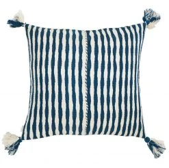 Archive New York Home Goods Antigua Throw Pillow - Dark Teal Striped