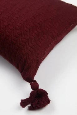 Archive New York Antigua Lumbar Pillow - Burgundy