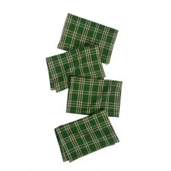 Archive New York Chiapas Plaid Cocktail Napkin Set Kitchen + Dining