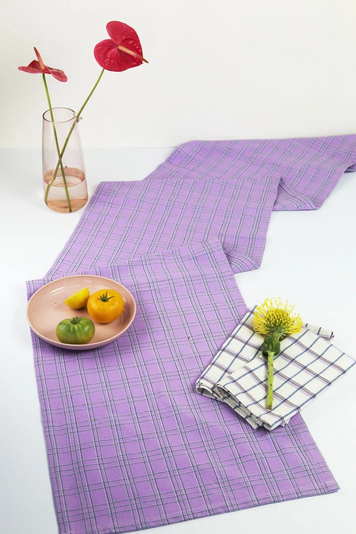 Archive New York Chiapas Plaid Table Runner 3 Archive New York Chiapas Plaid Table Runner
