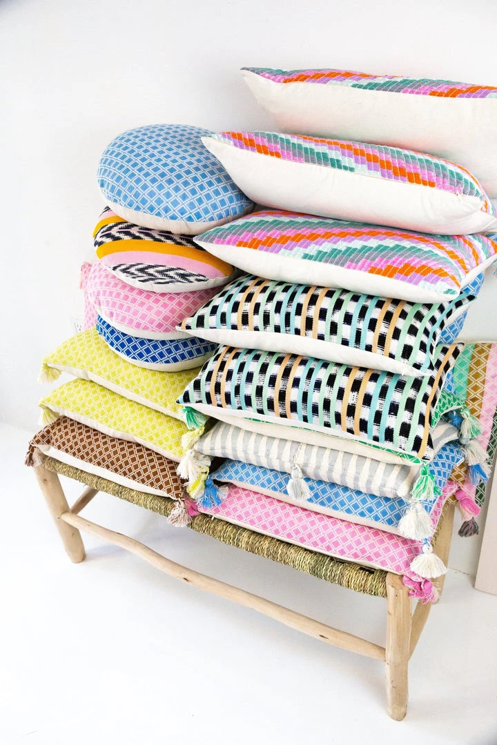 Archive New York Home Goods Comalapa Lumbar Pillow - Sky Blue 9 Archive New York Home Goods Comalapa Lumbar Pillow - Sky Blue