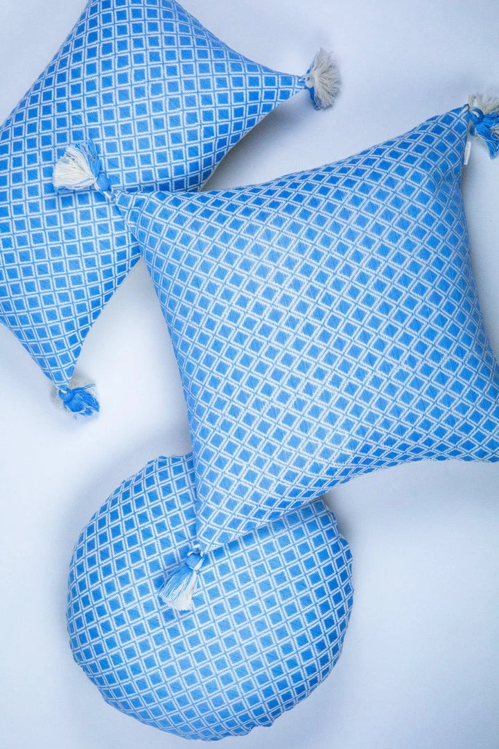 Archive New York Home Goods Comalapa Lumbar Pillow - Sky Blue 5 Archive New York Home Goods Comalapa Lumbar Pillow - Sky Blue