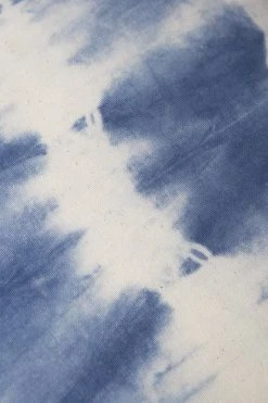 Archive New York Indigo Striped Shibori Lumbar Pillow Cover