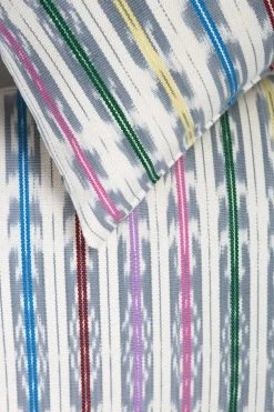 Archive New York Manuela Jaspé Gray Rainbow Throw Pillow Home Goods