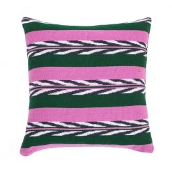 Archive New York Palm Ikat Throw Pillow