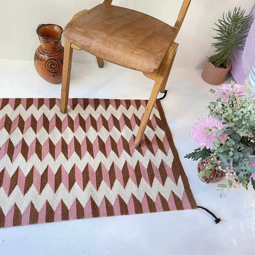Archive New York Teo Wool Rug - Umber + Pink Home Goods 4 Archive New York Teo Wool Rug - Umber + Pink Home Goods