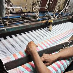 Archive New York Quilted Suzani Throw Blanket - Red + Blue