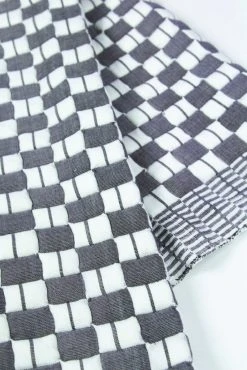 Archive New York Quilted Suzani Throw Blanket - Soft Black + White Home Goods
