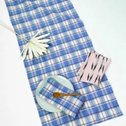 Archive New York San Andres Gingham Table Runner Kitchen + Dining