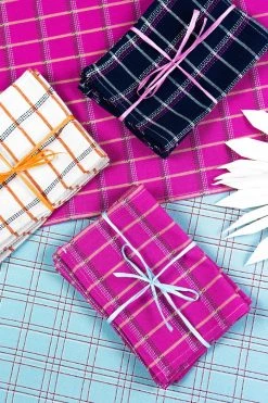 Archive New York San Lucas Plaid Cocktail Napkin Set