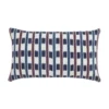 Archive New York Santiago Atitlan Jaspe Lumbar Pillow - Blue Handcrafted