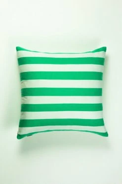Archive New York Home Goods Santiago Cabana Stripe Throw Pillow - Kelly Green
