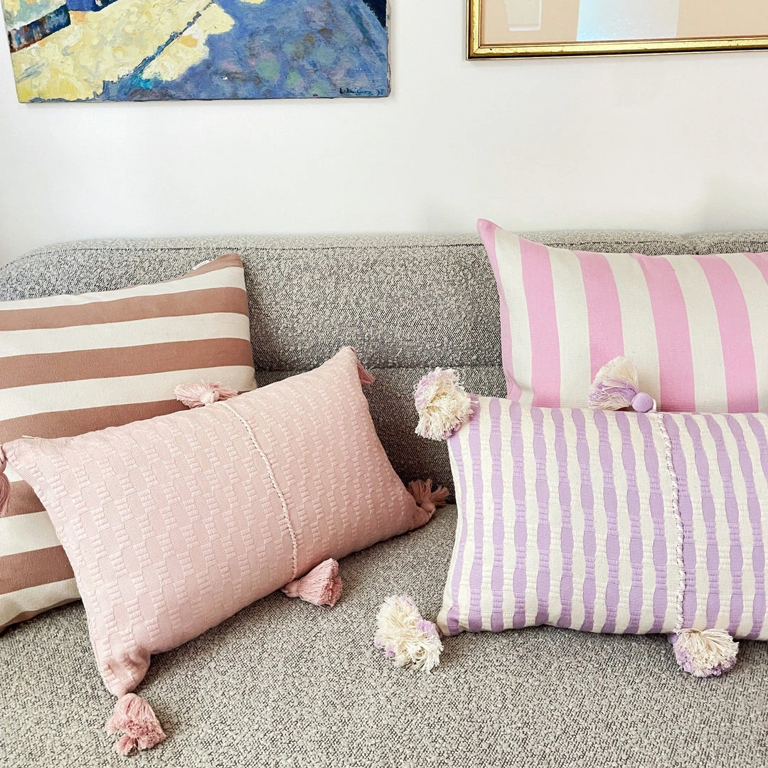 Archive New York Santiago Cabana Stripe Throw Pillow - Tan Home Goods 5 Archive New York Santiago Cabana Stripe Throw Pillow - Tan Home Goods