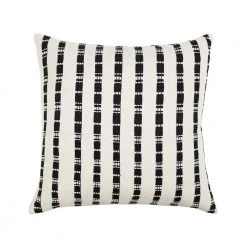 Archive New York Santiago Grid Throw Pillow - Black + White Home Goods