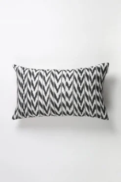 Archive New York Toto Ikat Lumbar Pillow - Black + White