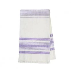 Archive New York Home Goods White + Lilac Kitchen Towel