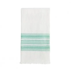 Archive New York White + Mint Kitchen Towel