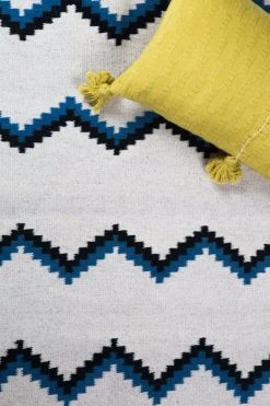 Archive New York Zapotec Zig Zag Wool Rug #6