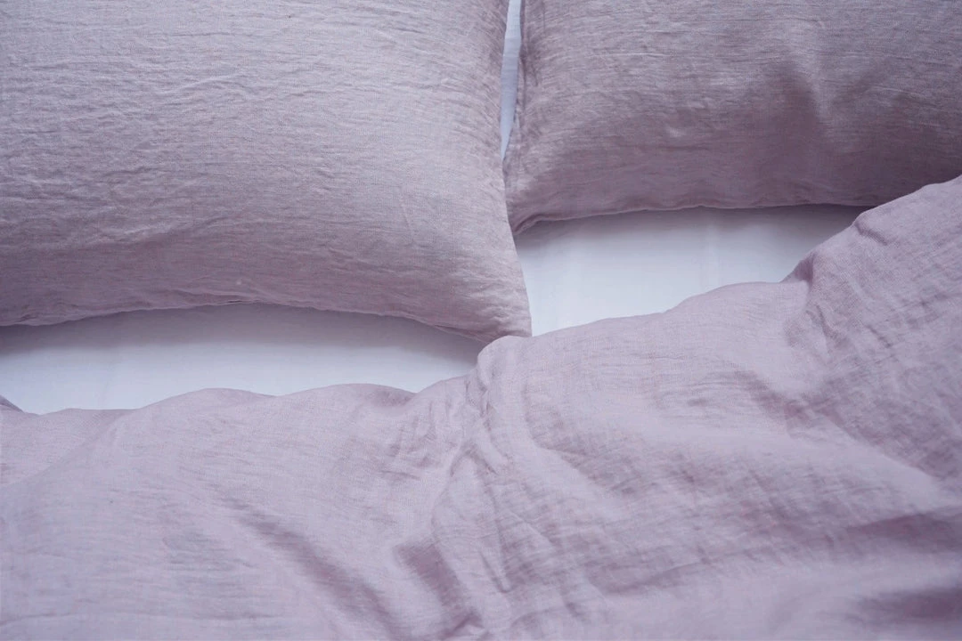 Area Home Camille Linen Duvet Cover - Lilac Home Goods 5 Area Home Camille Linen Duvet Cover - Lilac Home Goods