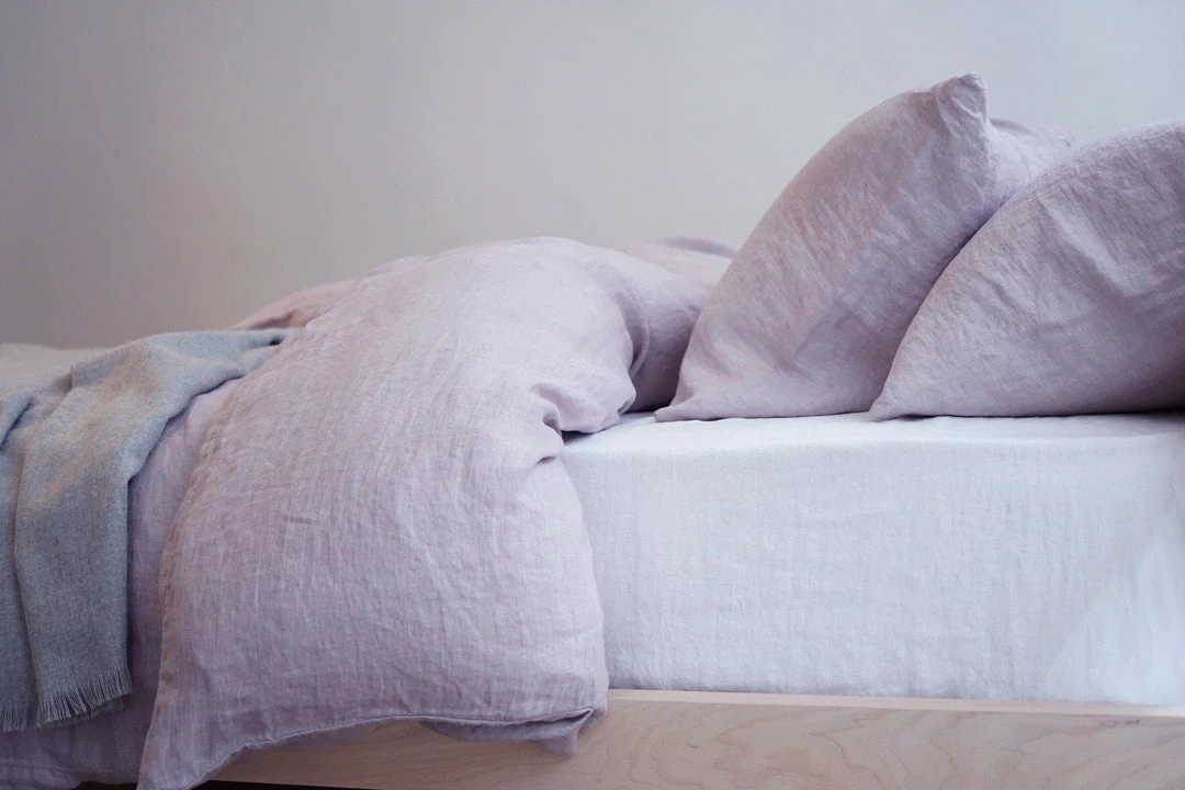 Area Home Camille Linen Duvet Cover - Lilac Home Goods 4 Area Home Camille Linen Duvet Cover - Lilac Home Goods