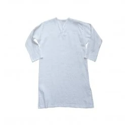 Area Home Long Linen Tunic - Light Gray