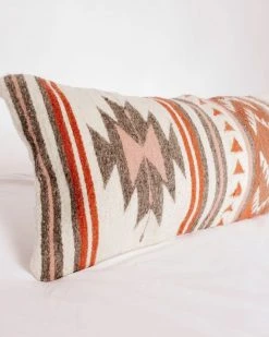 August Sage Estrellas Wool Lumbar Pillow Throw Pillows