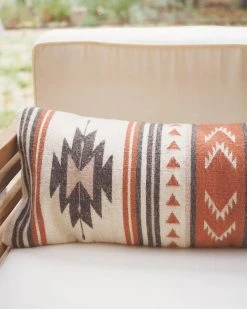 August Sage Estrellas Wool Lumbar Pillow Throw Pillows