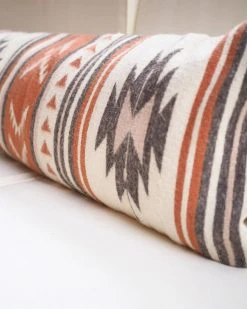 August Sage Estrellas Wool Lumbar Pillow Throw Pillows