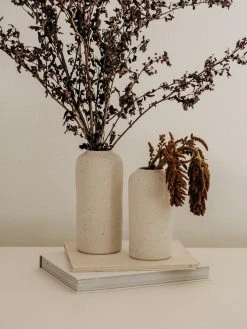 August Sage Gemma Stoneware Vase