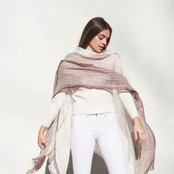 Studio Variously Auro Linen Scarf - White Accessories